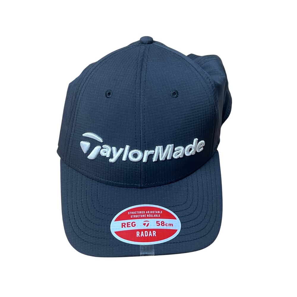 NWT Tour Authentic TaylorMade Stealth Black TP5 Tour Radar Hat Adjustable